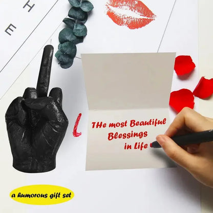 Finger Scented Candle Room Decor Aesthetic Fragrance Soy Wax Aromatherapy Hand Gesture Candles Desk Statues Sculpture Decor.