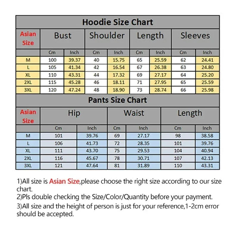 Mens Tracksuit Printing Zipper Hooded Sweatshirt+Slim Sweatpants Set Simplicity Casual Jogging Clothing Fashion Jacket Coat Suit.