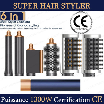 SenCiciMen X9 Multi Hair Styler Curling Iron Hair Hot Air Brush Curling Barrel Hair Dryer Salon Professional Curly Hair Styler.