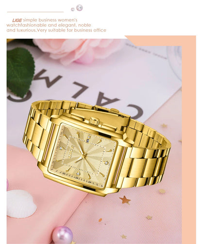 LIGE Fashion Waterproof Watch For Women Top Brand Luxury Women Watch Casual Sport Date Women's Quartz Wristwatches Montre Femme.