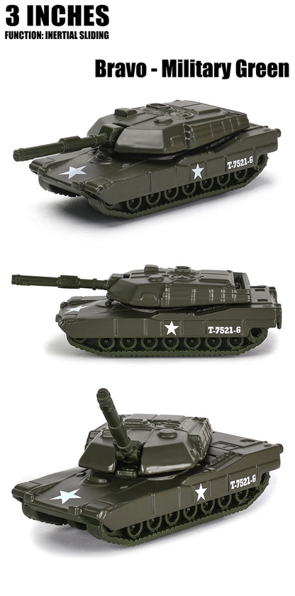Maisto 3-inch military series model Tank armored vehicle classic static car alloy die-casting car model collection gift toy.