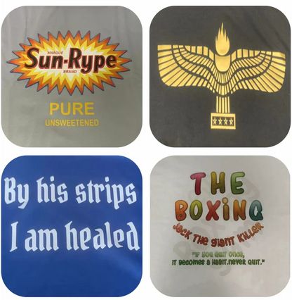 100% Cotton T-shirt Custom Logo Street Trend Short Sleeve T-shirt Embroidery Design European American Size Tops Printing Pattern.