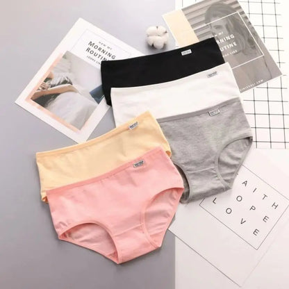 7Pcs/Lot Women's Panties Plus Size Underwear Cotton Briefs Girls Soft Pantys Female Intimates Underpant for Women Sexy Lingeries.