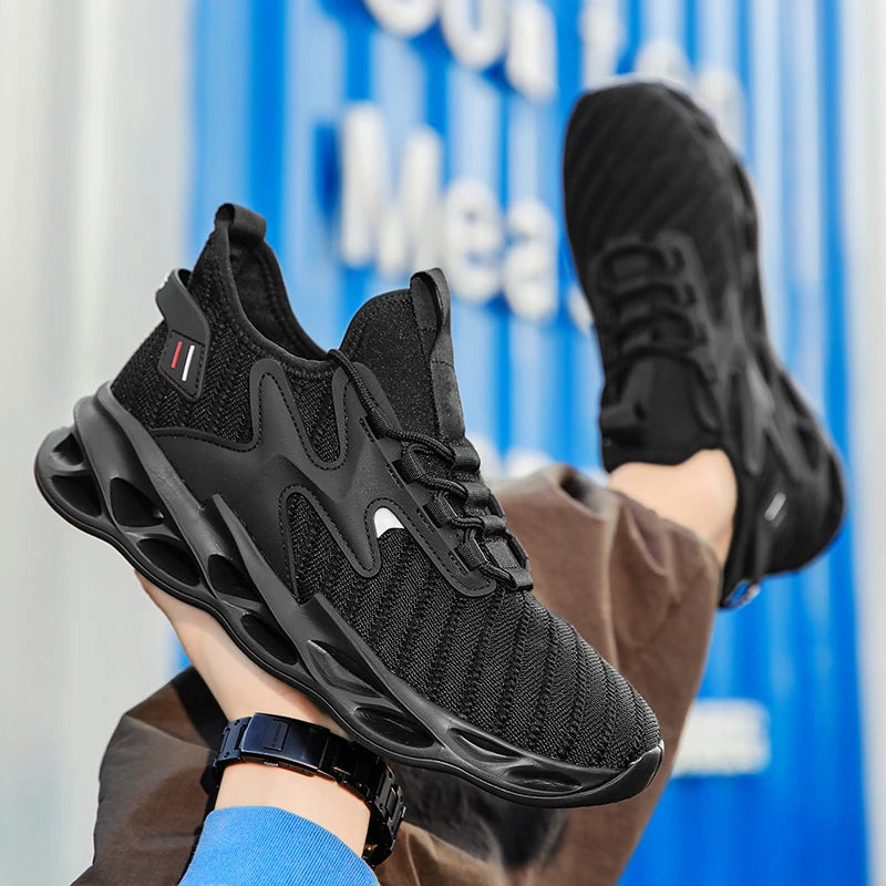 YRZL Sports Shoes Men Mesh Breathable Athletic Sneakers Lightweight Soft Sole Comfortable Walking Running Shoes for Men Non Slip.