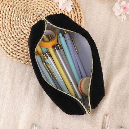 Federmäppchen, einfarbig, Federmäppchen, Schulbedarf, großes Fassungsvermögen, Schreibwarentasche, Schule, japanisches Briefpapier, Schulbedarf.