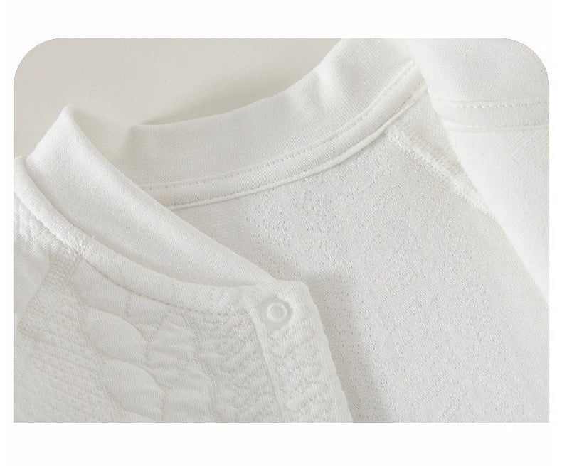 Somenie Neugeborenen Baby Body Baumwolle Niedlich Gedruckt Jungen Mädchen Strampler Warmes Zuhause Krabbeln Anzug Für Vier Jahreszeiten 3-6-9M.