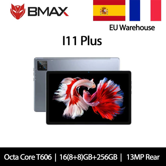Bmax Maxpad I11Plus 10.4 Inch 16Gb(8Gb Ram+8Gb Expansion) 256Gb Rom Octa Core T606 Soc Android 13 Dual Wifi 4g Lte Tablet Sim.