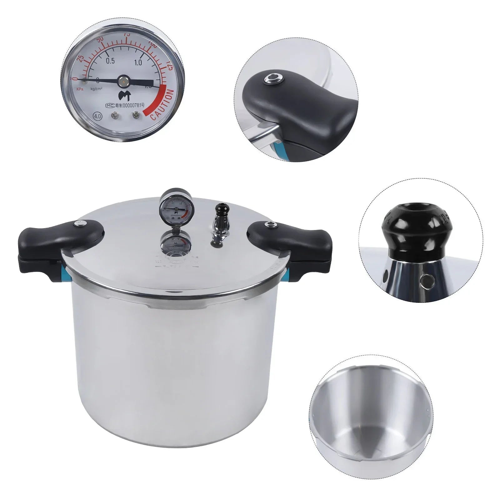 Thickened Explosion-proof Pressure Cooker 23 Quart Kitchen Pressure Canner Cookware 90kpa HOT.