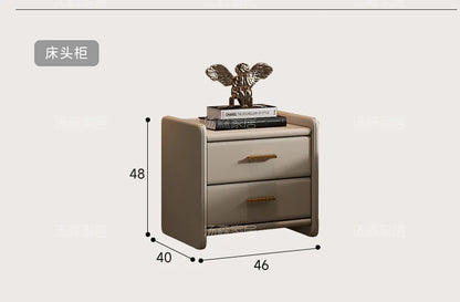 Hohes Kopfteil, Doppelbettgestell, schlichtes Holz, elegantes Queen-Size-Bett, Einzelbettgestell, Nachttische, Aufbewahrung, Cama Moderno Lujo-Möbel