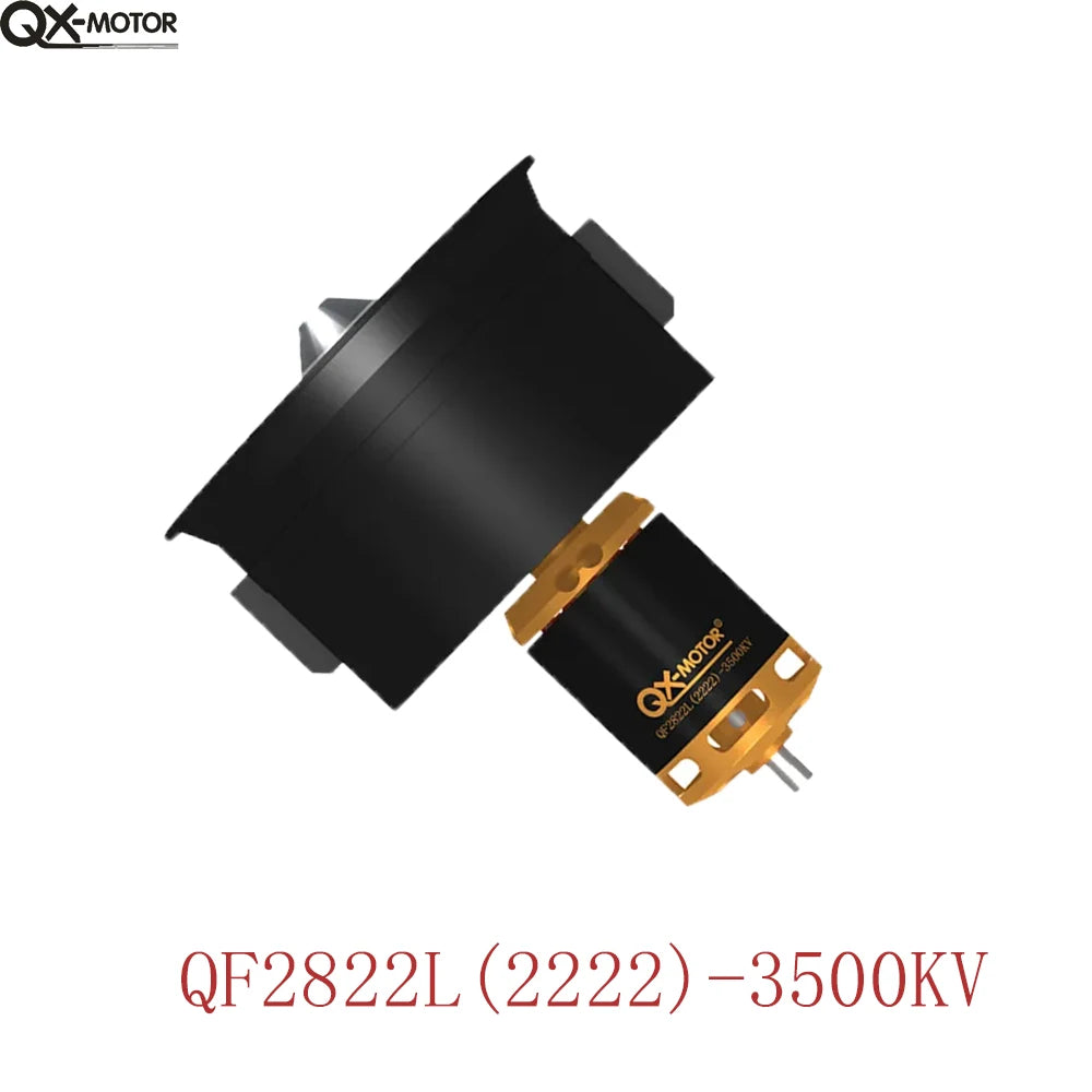 QX-MOTOR 64mm EDF 12 Blades Duct Fan QF2822 2200KV 2400KV 3500KV 3800KV 4300KVBrushless Motor for DIY RC Drone Accessories Parts.