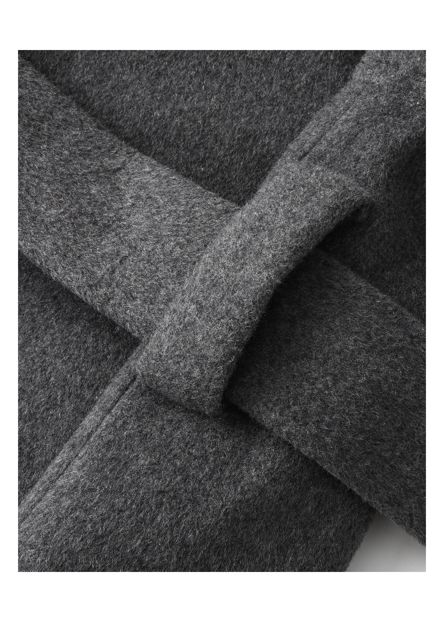 MiiiiX Lässiger Stehkragen, lockerer Wollmantel, mittellang, vielseitige Jacke, Schnür-Taille, Oberbekleidung, 2024, Herbst-Damenkleidung.