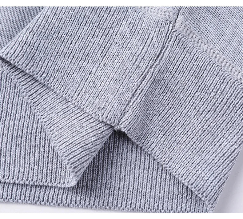 Men's Autumn Winter New Turtleneck Sweater Warm Cozy Solid Color Casual Bottom Knitted Pullovers Male Fashion Knitwear