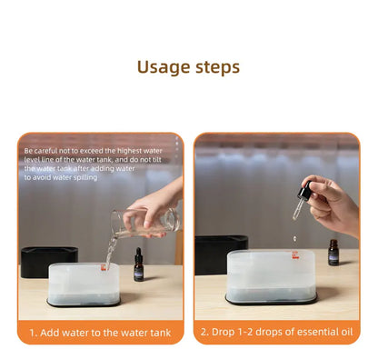 2025 New Aroma Diffuser Humidifier Addable Essential Oils Aroma Diffuser with Protection Function 7 Colors Ambient Night Light