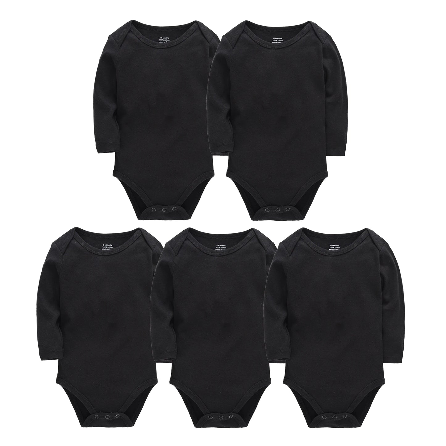 Kavkas 3 Stück 5 Stück 7-teiliger Baby-Body für Jungen, 0–24 Monate, 100 % Baumwolle, volle Ärmel, Herbst-Kleidung für Neugeborene.