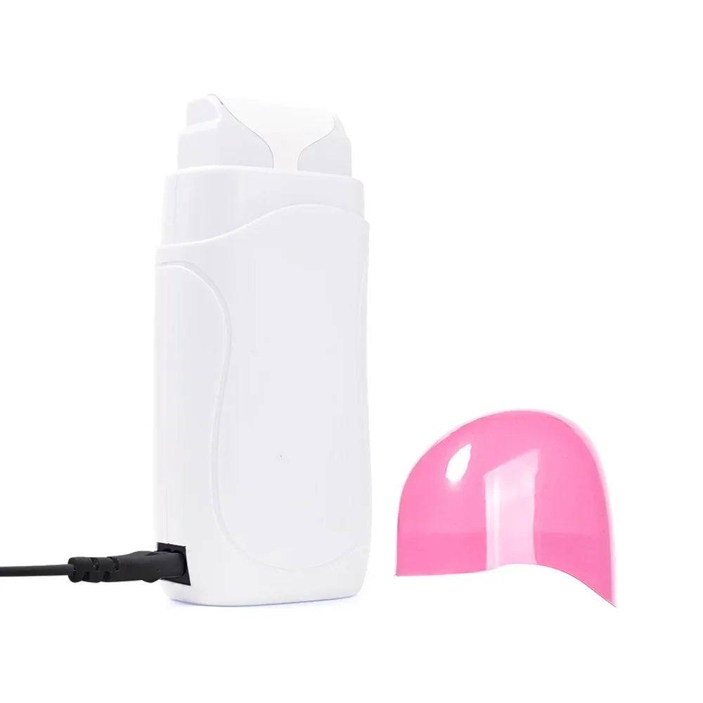 Honey Epilatory Waxing Kit Depilatory Roll on Wax Heater Machine with Refillable Wax Cream&100PCS Waxing Papers For Hair Removal.