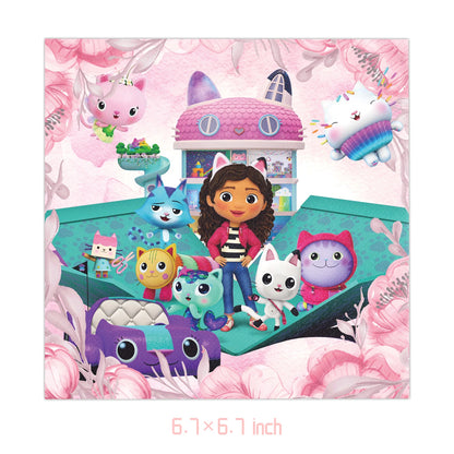 Disney Gabby Puppenhaus Geburtstag Party Dekoration Ballon Servietten Kinder Einweggeschirr Thema Party Supplies Kinder Geschenke.