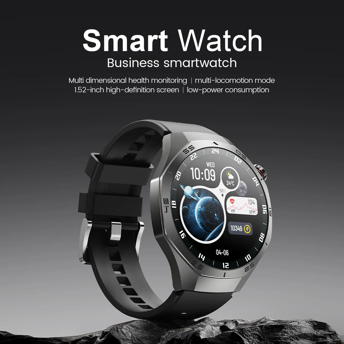 2025New GUHUAVMI GT5 Pro Smart Watch Men HD AMOLED Screen GPS Motion trajectory HeartRate Bluetooth Call 1.52" SmartWatch IP68.