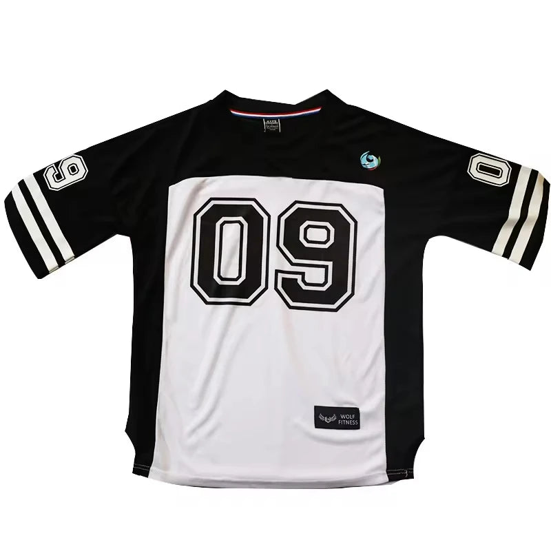 Men's 2024 Summer New Fashionable Sports Quick Drying 3D Printed Number Jersey Oversize Breathable Short Sleeve T-shirts.