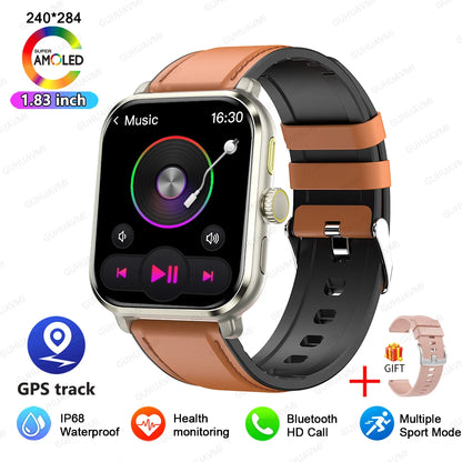 New Women Smart Watch GPS Compass Sport watch Men 1.95" AMOLED Screen Bluetooth Call HeartRate Smart Watch For Xiaomi Huawei IOS