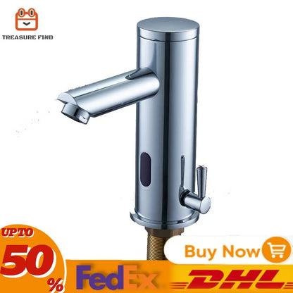 Infrared Bathroom Tap Bathroom Single Lever Faucets non-contact sink faucet Automatic Hand Basin Faucets