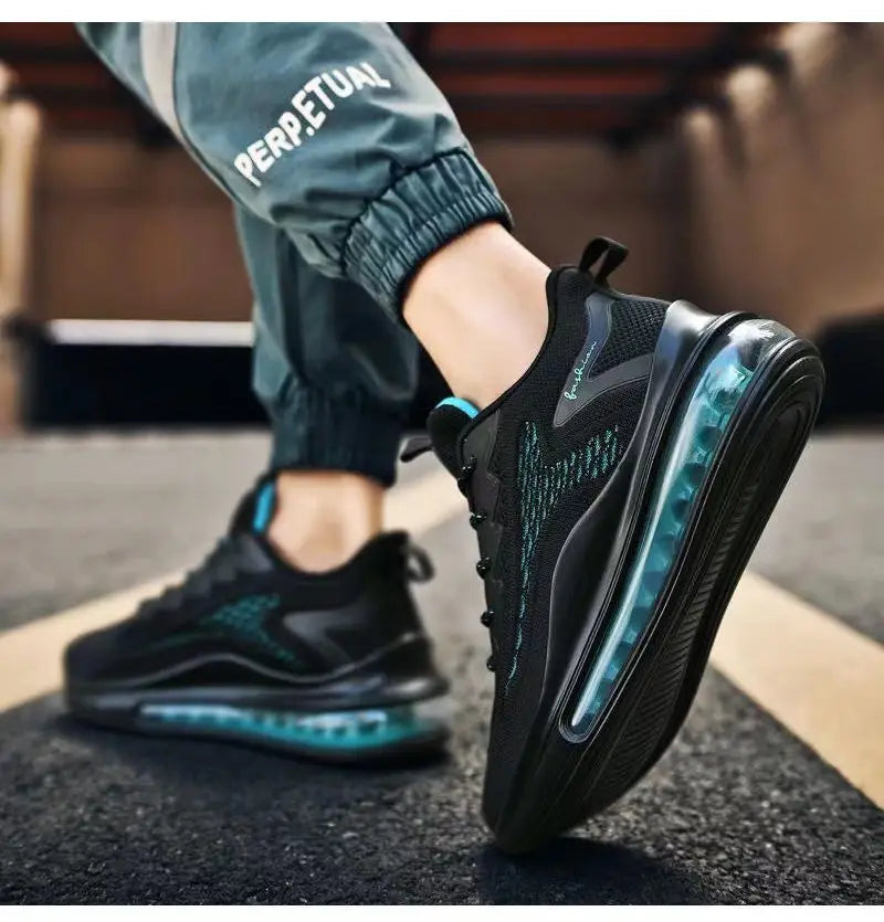 кроссовки мужские 2023 Men Air Cushion Casual Sneaker Mesh Breathable Running Shoes Men Outdoor Thick Sports Walking Sneakers.