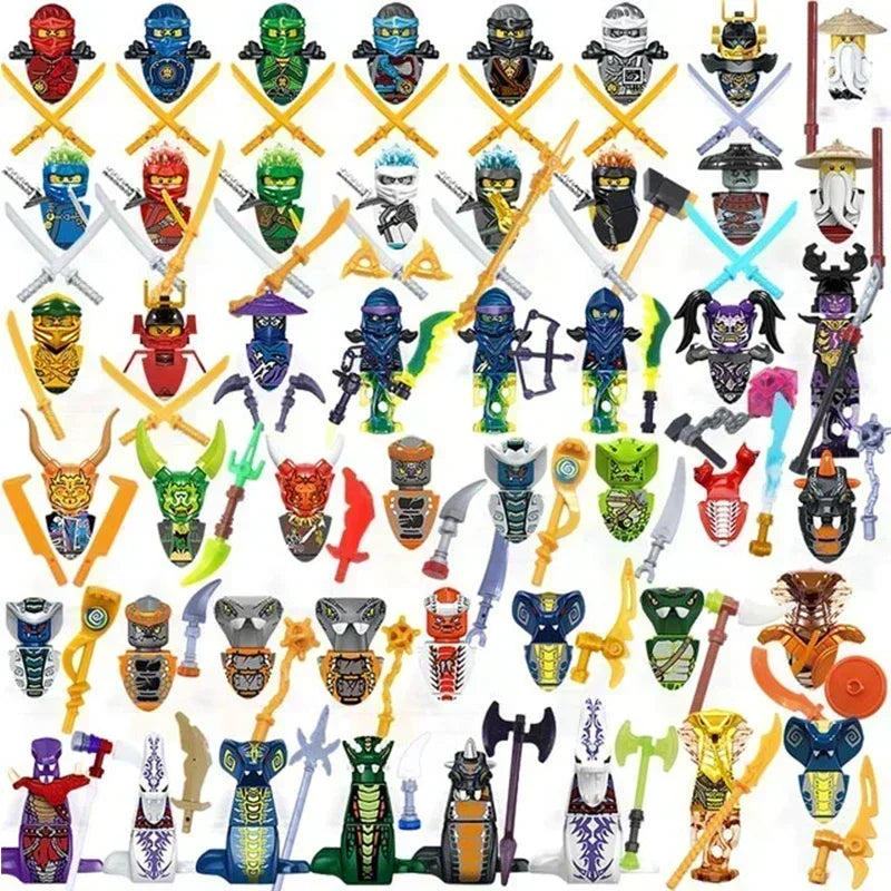 Hot Toys Anime Characters 24 Pieces Ninjago Mini Figure Building Block Toys Mini Doll Doll Figure Blocks Kids Toys Birthday Gift.