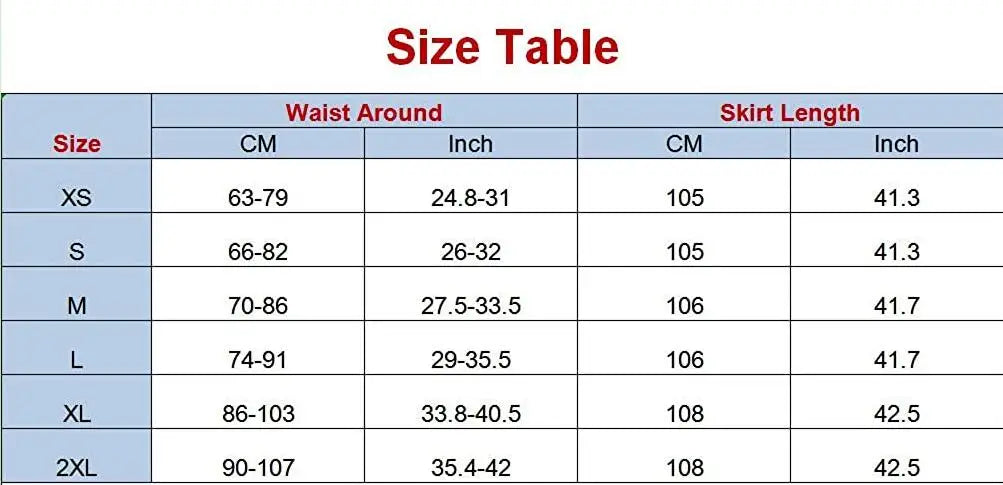 Women Renaissance Skirt Steampunk Vintage Lolita Gothic Victorian Empire High Waist Walking Skirts.