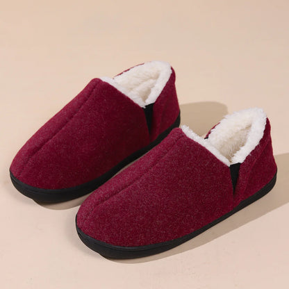 Smile Pop New Men Plush Slippers Indoor Fluffy Fur Home Men Slippers Outdoor Warm Closed Soft Non-slip Fuzzy Winter Men Shoes.