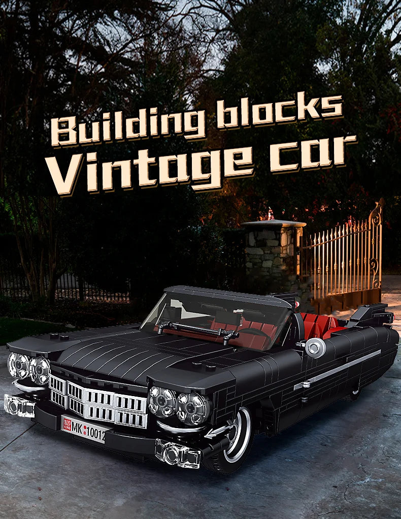 Mould King 10012 Technical Car Model Toys The Eldorado Set Building Block Assembly Creative Brick Kids Christmas Gift.