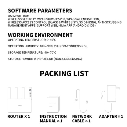 2024 Xiaomi Router BE3600 WiFi7 2.4/5GHz Duan Bands 160Mhz 3570Mbps Mesh Networking Gaming Acceleration 2.5G Ethernet Port
