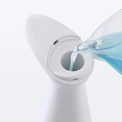 Automatischer Sensor Seifensp ender weiß hochwertige abs wasserdichte Hands eifen sensor Badezimmer smart Wash Handstück