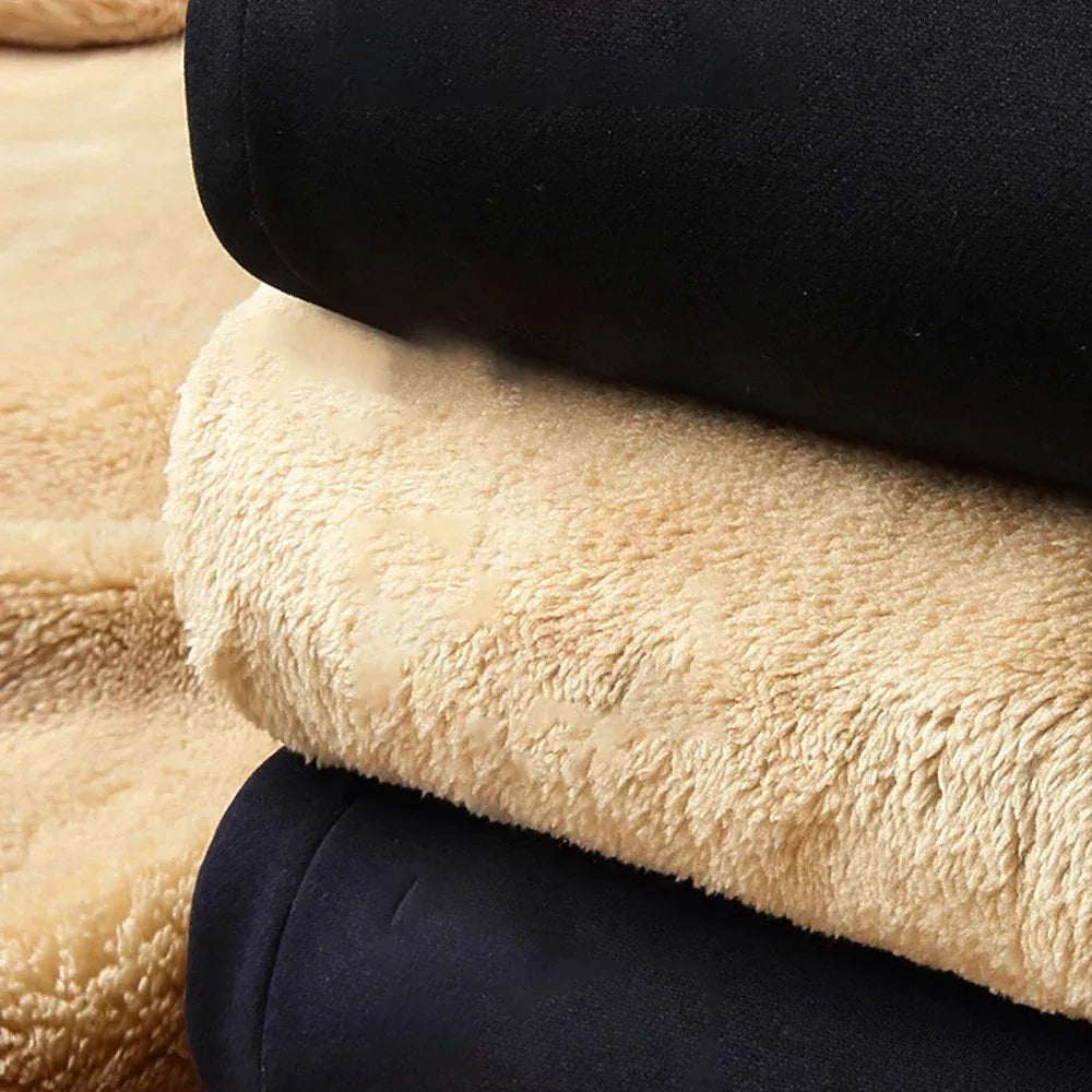 Men's Jogging Sports Pants Autumn Winter Thick Fleece Sweatpants Drawstring Outdoor Casual  Trousers Warm Daily Fitness Clothing.