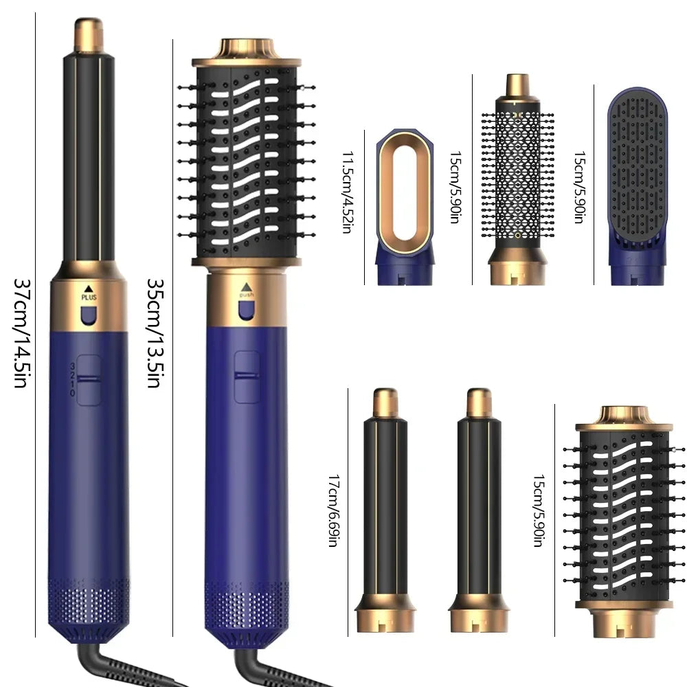 6 in 1 Hair Dryer Brush Hot Comb Set Professional Curling Iron Hair Straightener Styling Tool For Dyson Airwrap Hair Dryer.