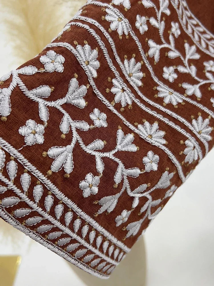 Floral Stickerei Muslimischen Abaya für Frauen Eid Kleid Marokko Ramadan Spitze-up Abayas Kaftan Islam Vestidos Dubai Arabischen Lange robe.