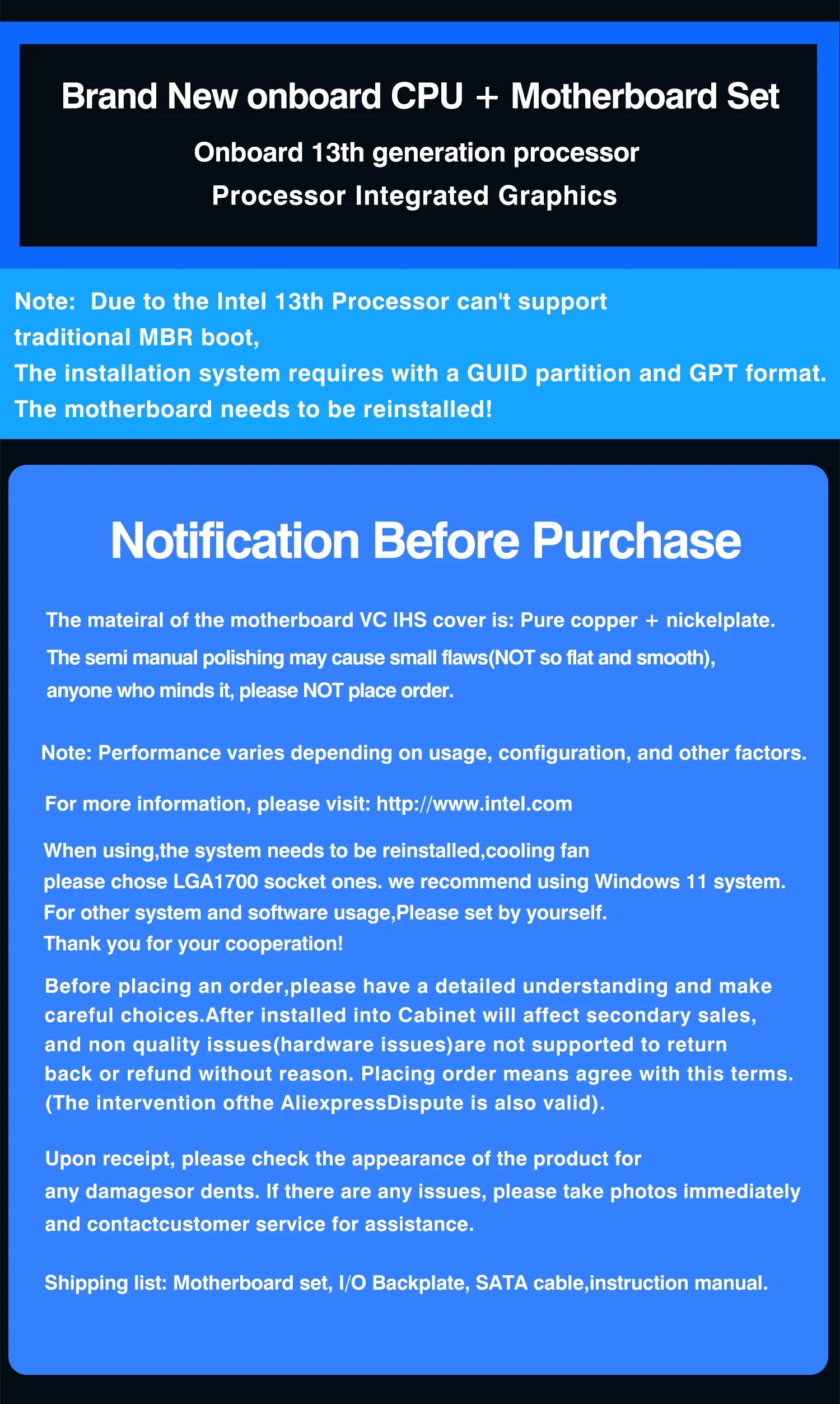 Q1HY ES 0000 Refer to i9 139** DIY Gaming Computer Motherboard with Onboard 13th Kit Interposer Core CPU 14C20T DDR5 Desktops.