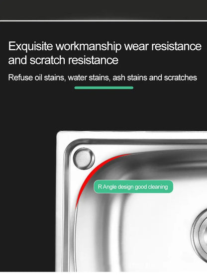 Verdickter Einzelschlitz aus Edelstahl 304 mit Halterung zum Aufhängen an der Wand, Waschbecken, Balkonbecken, Küchenwaschbecken, Waschbecken