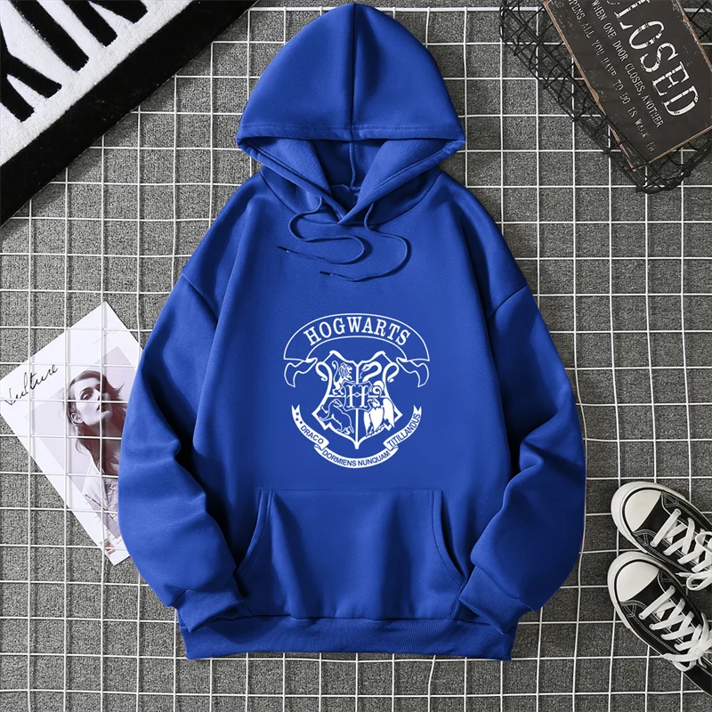 2025 Fashion Hogwarts Printed 2d Hoodies Women Sweatshirt Autumn Winter Long Sleeves Y2k Casual Loose Tops Oversized Hoodies.