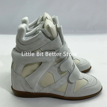 Autumn Winter Luxury Brand Design Women Ankle Boots Fashion Height Increasing Casual Shoes Leather Women Motorcycle Boots 2026.