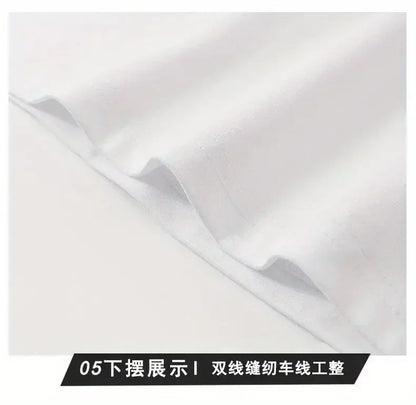 New Luxury Men's T-shirt Hot Diamond Printed Half Sleeve Fashion Round Neck Casual Summer High-end Men Tops T Shirts