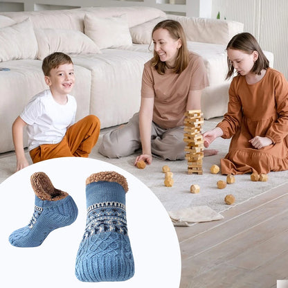Winter Women Warm Men’s Socks Thickened Thermal Ski Non-slip Soccer Stockings Indoor Home Floor Slippers Sock for Christmas.