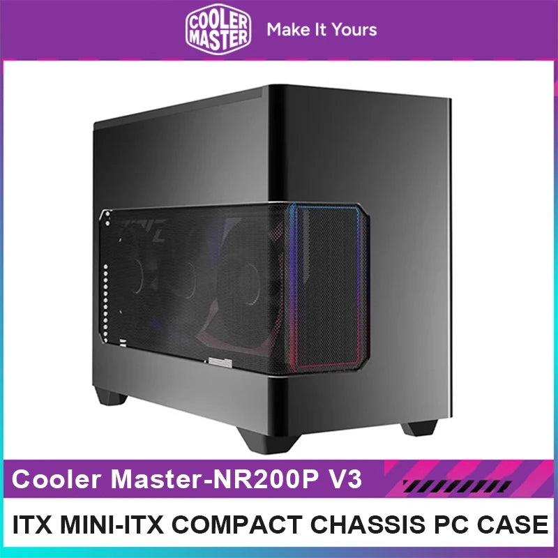 Cooler Master Magic Cube NR200P V3 Computer Case Small Chassis Supports Aluminum Alloy ITX Portable Desktop Host Case.
