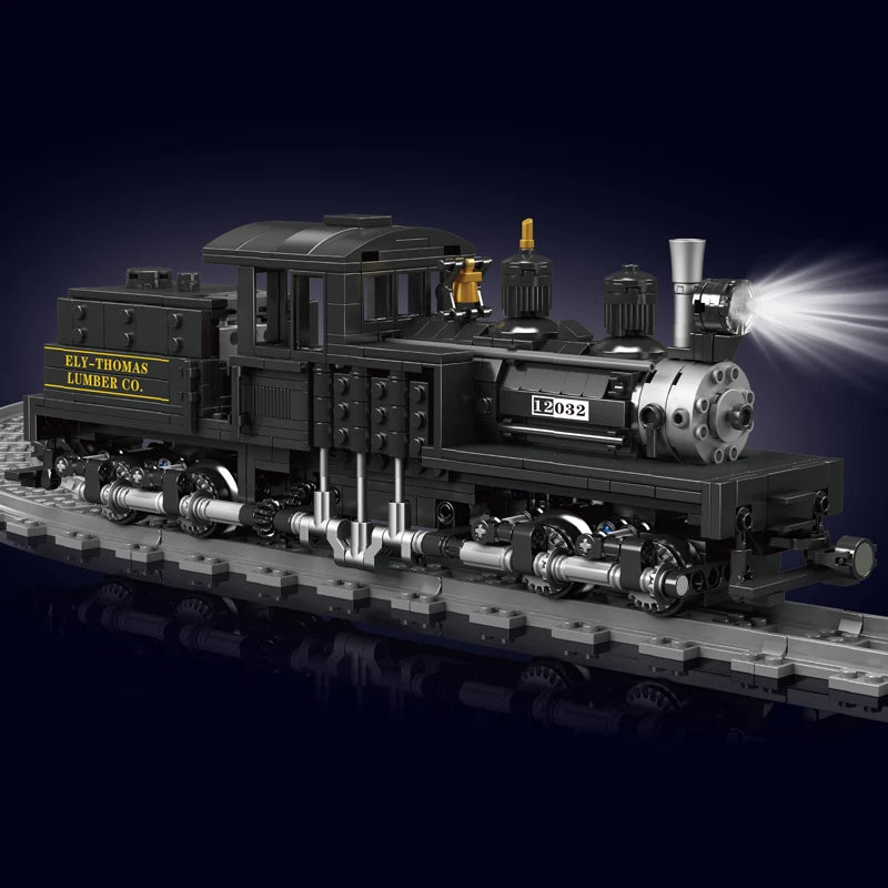 Mould King 12032 Technical Train Toys The RC&RC Shay-Type Steam Locomotive Building Block Assembly Car Brick Kids Christmas Gift.