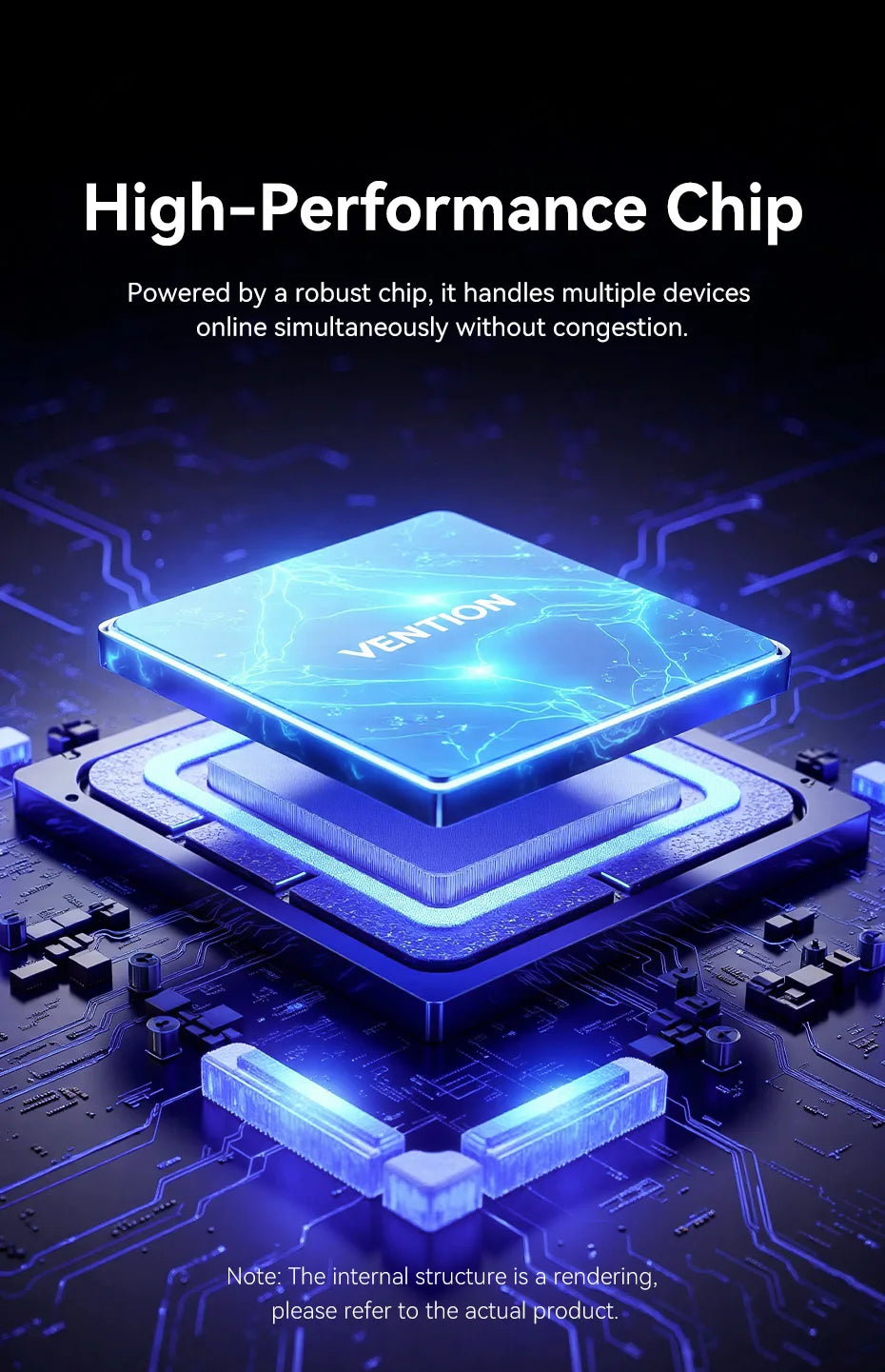 Vention 1000Mbps Gigabit Network Switch Expansion 5 Ports RJ45 Ethernet Switch Splitter Adapter for Router Lan Hub Plug and Play.