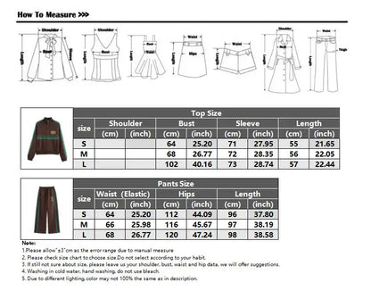 Brown Set Woman Two Pieces Casual Elegant Autumn Woman Sets Vintage Holiday Outfits Long Sleeve Sets Y2k Outfit Set.