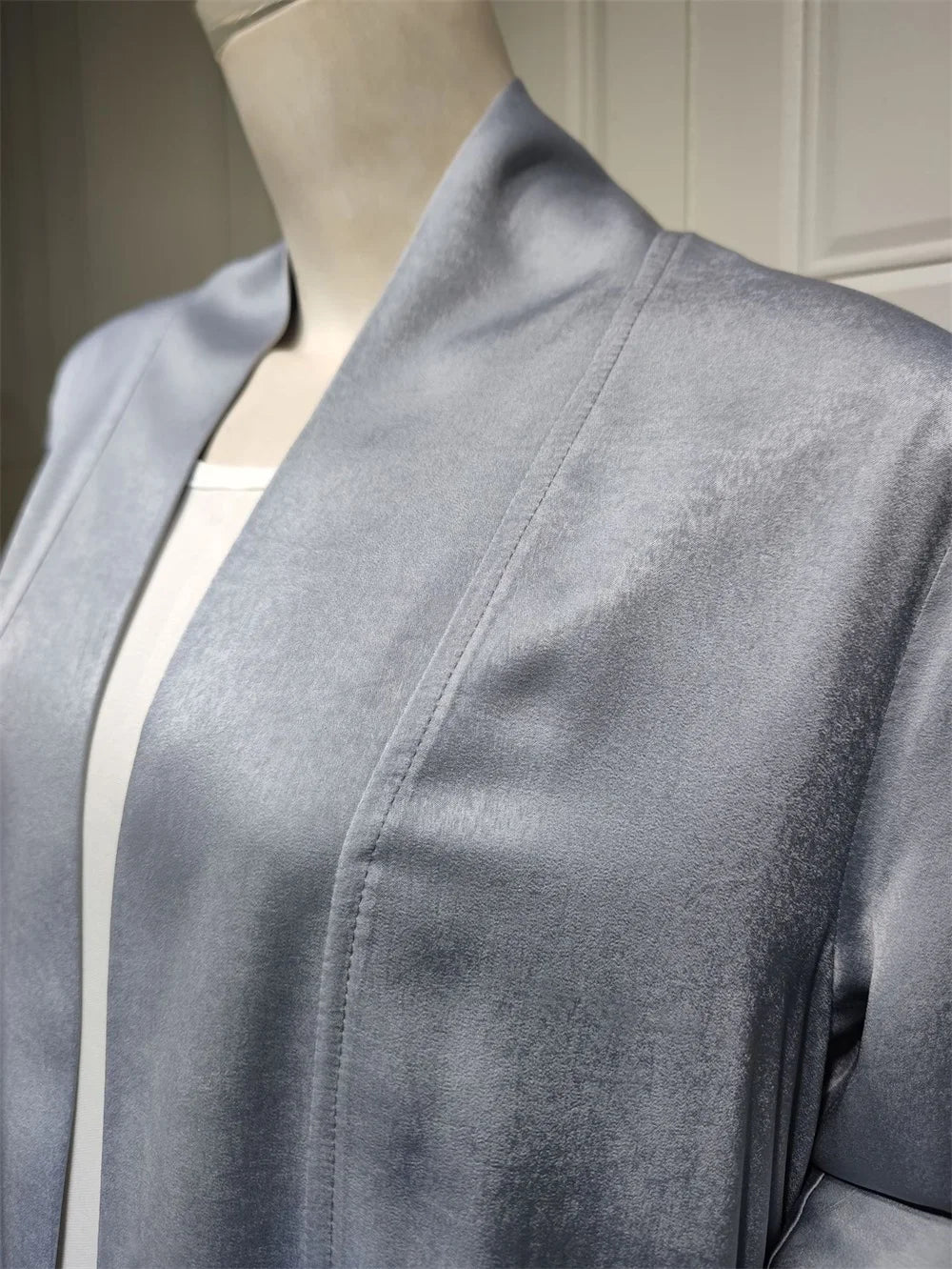 Siskakia Muslim Open Kimono Abaya For Moroccan Women Fashion Ruffle Sleeve Arab Dubai Clothing Jalabiyat Turkey Soft Gulf Robe