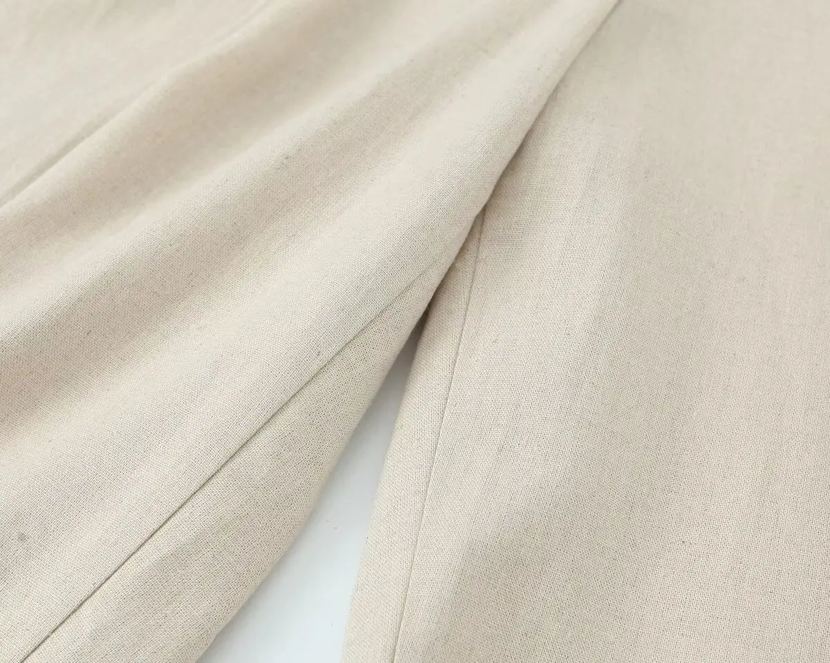 Work Office Lady Pants Set Women Long Sleeve Button Pocket Jacket Women's Trousers With Pocket Two Piece Set Female Set.