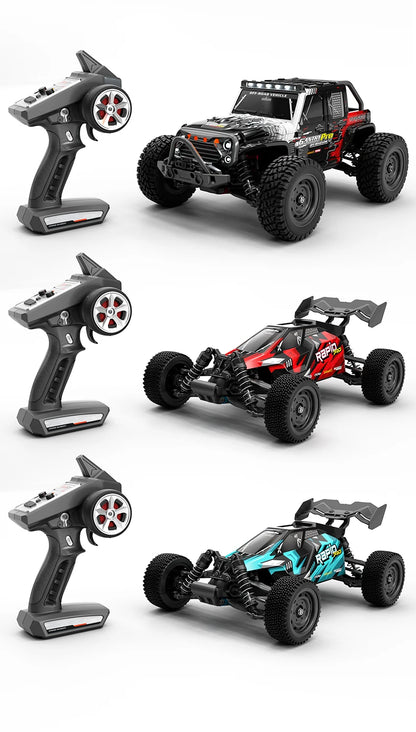 Teeggi 16101 /16102 PRO 1:16 High Speed RC Car With LED Light Drift 70KM/H 4WD RC Off-Road Car Monster Truck Toy For Kid Gifts