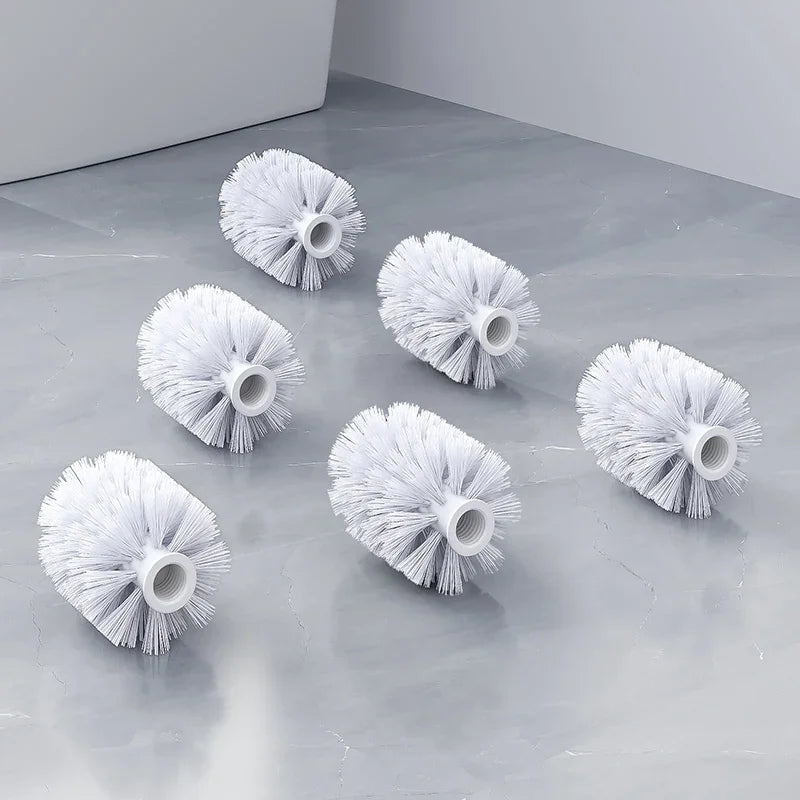 1 Stück weiße und schwarze Kopf Ersatz-Toiletten bürste-ideal für die Reinigung von Hygiene werkzeugen für die Badezimmer reinigung