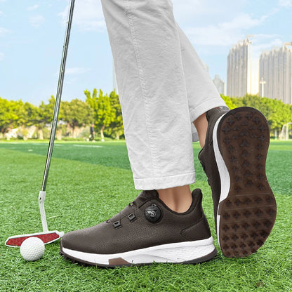2025 New Men's and Women's Golf Shoes Outdoor Professional Training Golf Nailless Anti Slip Leisure Walking Shoes.