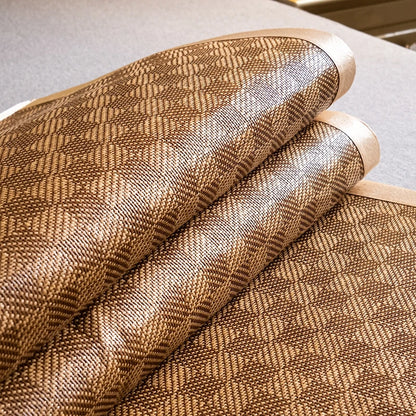 Natural Ice Rattan Mat 90/120/150/180/200cm Cool Summet Mat Mattress Plant Fiber Mat Househould Straw Mats Furniture Protector.